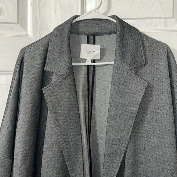 Grey Lab Gray Open Front Oversized Blazer Jacket(Size S/M) - Picture 6 of 9